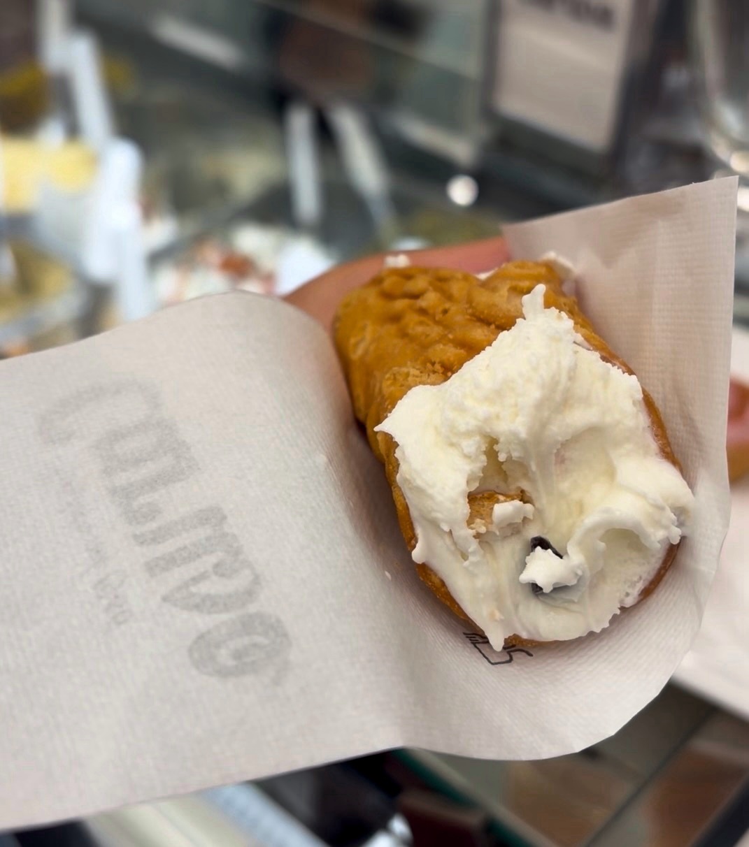 Acheruntino gelato at Gelateria Caruso